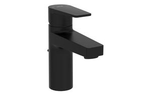 VitrA Flow Square Basin Mixer w/Waste Lever - Matt Black